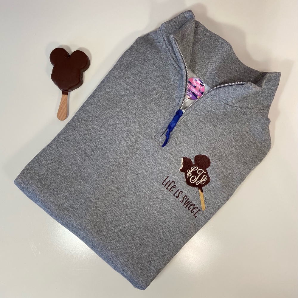 Personalize It! Mickey Bar Monogrammed Pullover